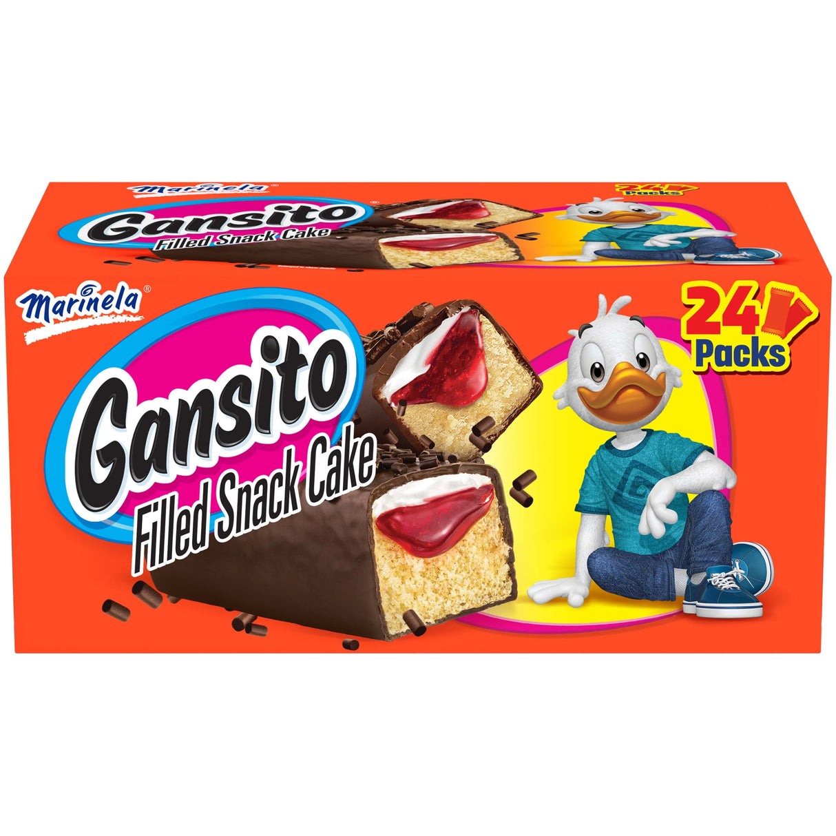 Marinela Gansito Filled 24 ct./ Marinela Stuffed Gansito 24 ct.