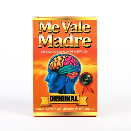 Frasco Me vale madres 60 cápsulas de 650 mg c/u