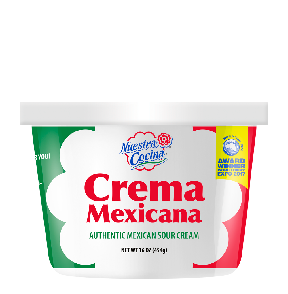 NC Crema Mexicana / Authentic Mexicana Sour Cream 16 oz. / 454 gr./NC Crema Mexicana / Auténtica Crema Agria Mexicana