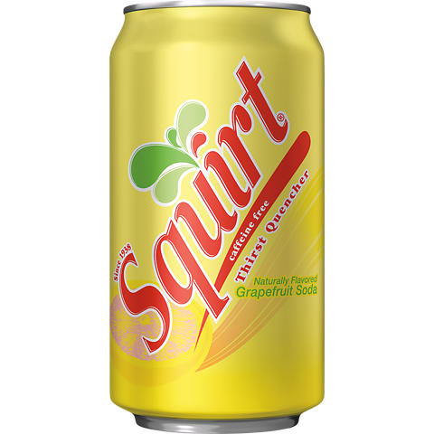 Squirt Grapefruit Soda 12 oz./Squirt Soda de pomelo