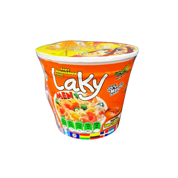 Laky Men Sopa de Camarón Instantánea 2.65 oz. / 75 gramos.