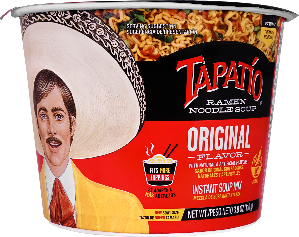 Tapatio Ramen Noodle Soup Extra Spicy / Tapatio Tazón Original de Ramen Picante 3.8 oz