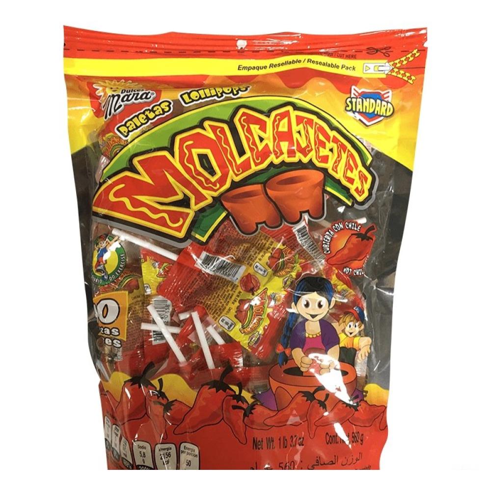 Mara Molcajetes Piruletas 40uds - 520 Grs. / Mara Paletas Molcajetes 40 Pz. - 520 Grs.