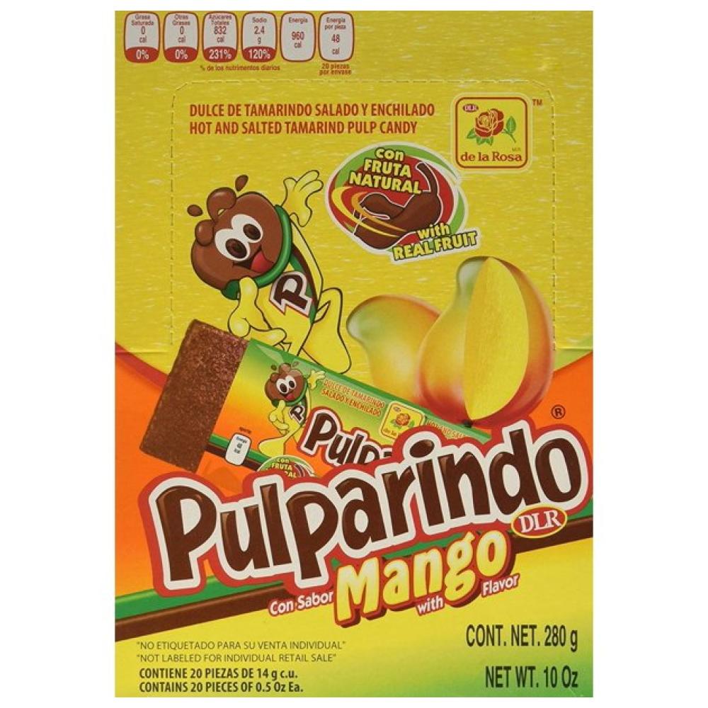 Mango Pulparindo De La Rosa - 20 piezas - 10 Oz./ Mango Pulparindo De La Rosa - 20 piezas - 10 Oz.