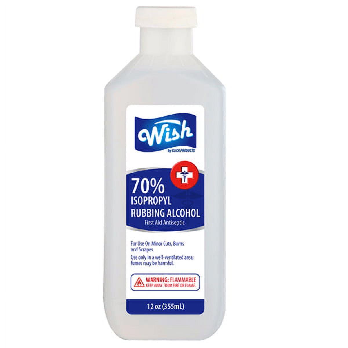 Wish 70% Isopropyl Rubbing Alcohol 12 oz.