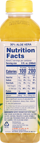 Goya Aloe Vera Piña 1.5 lt./Goya Aloe Vera Pineapple