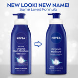 NIVEA Original Moisture Body Lotion with Vitamin E, 16.9 Fl Oz Pump Bottle / Loción corporal hidratante original con vitamina E