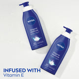NIVEA Original Moisture Body Lotion with Vitamin E, 16.9 Fl Oz Pump Bottle / Loción corporal hidratante original con vitamina E