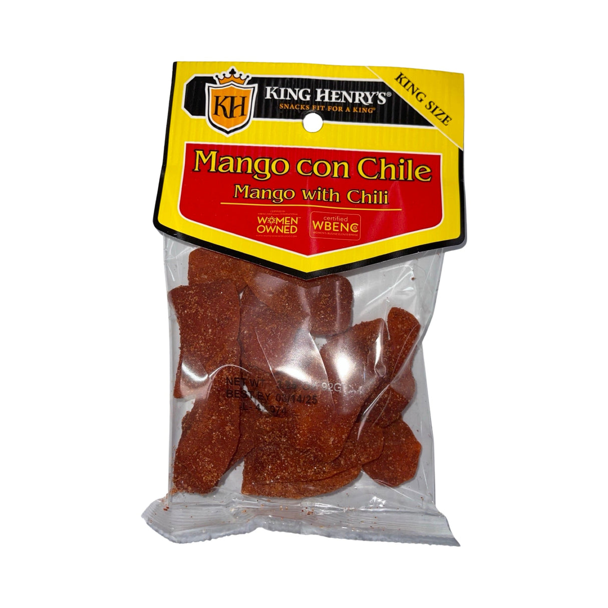 King Henry's Mango Con Chile 3.25 oz. / 92 gr.