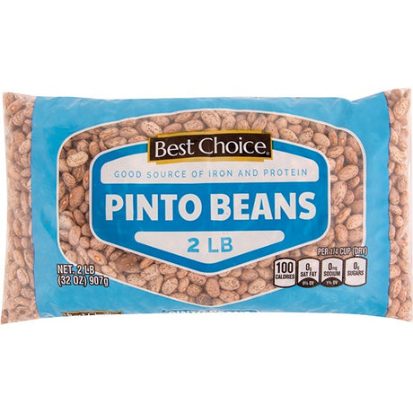 Best Choice Pinto Beans 2 lb. / Best Choice Frijoles Pintos 2 lb.