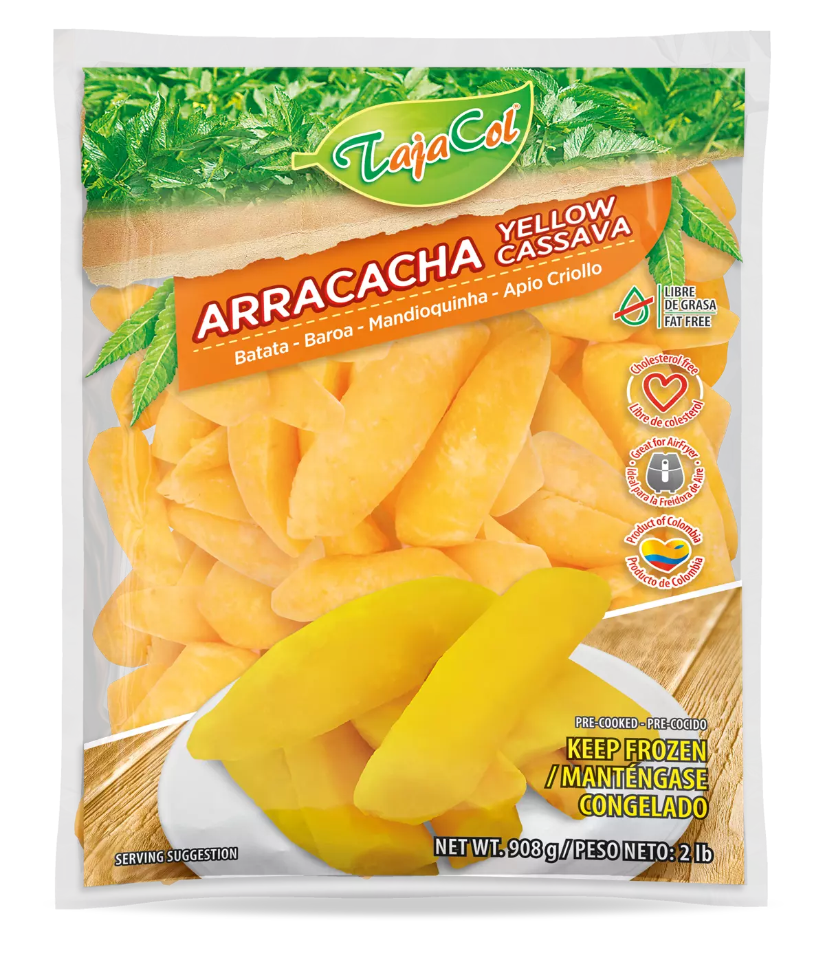 TajaCol Arracacha Yellow Cassava 2 lb.