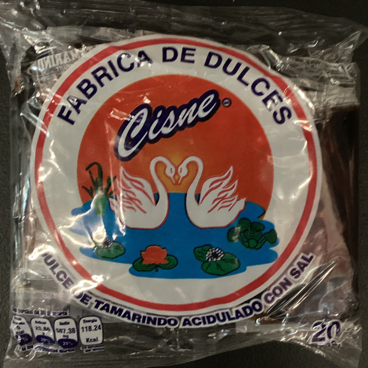 Dulces Cisne Tamarindo 20 Piezas - 700 Grs. /Cisne Dulces De Tamarindo 20 Piezas - 700 Grs.