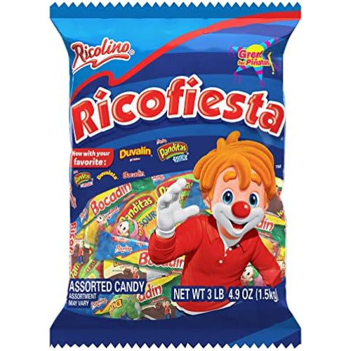 Ricolino Rico party Pinata Bag 1.5 Kg. / Ricolino Rico fiesta piñata bolsa 1.5 Kgs.