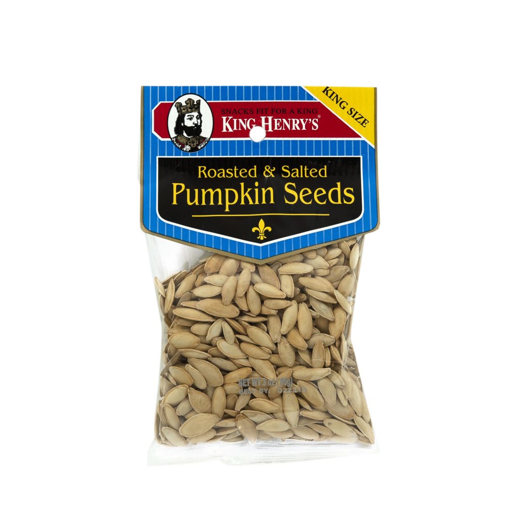 King Henry's Pumpkin Seeds 3 oz./Semillas de calabaza del rey Henry