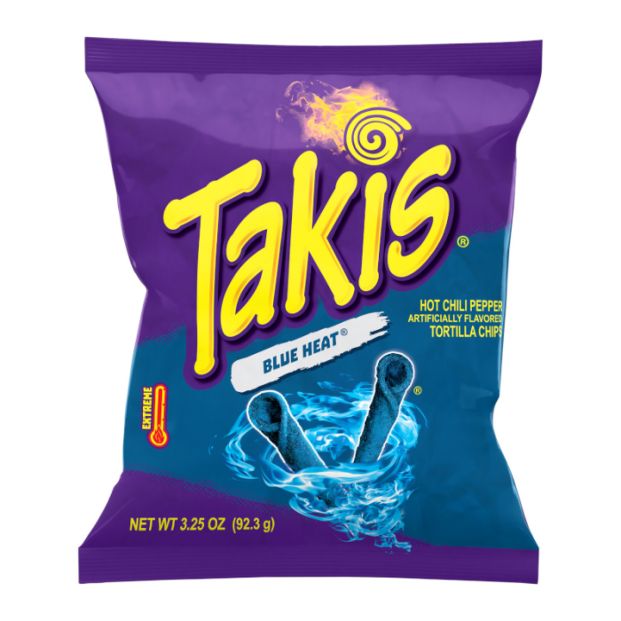 Takis Blue Heat 3.25 oz. / 92.3 g./Takis Calor Azul